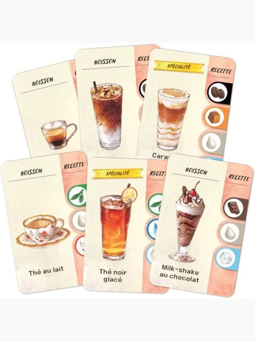 Jeu de gestion - asmodee - kbgcr01fr - coffee rush - 2 joueurs ou plus - 30 min de jeu - Kiabi