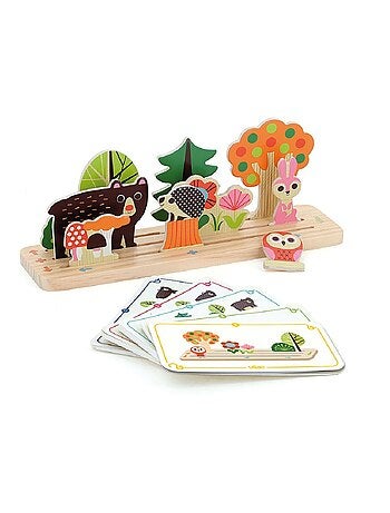 Jeu de logique en bois la forêt