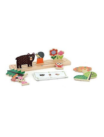 Jeu de logique en bois la forêt