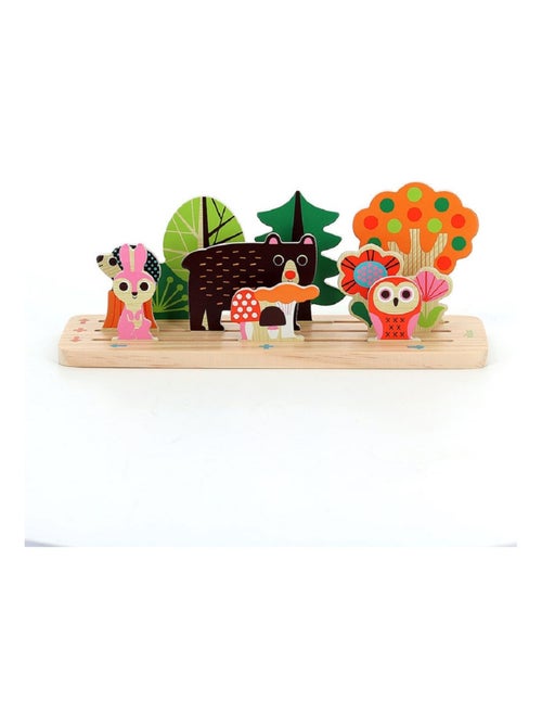 Jeu de logique en bois La forêt - Kiabi