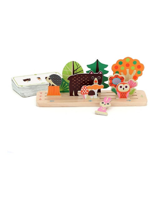 Jeu de logique en bois La forêt - Kiabi