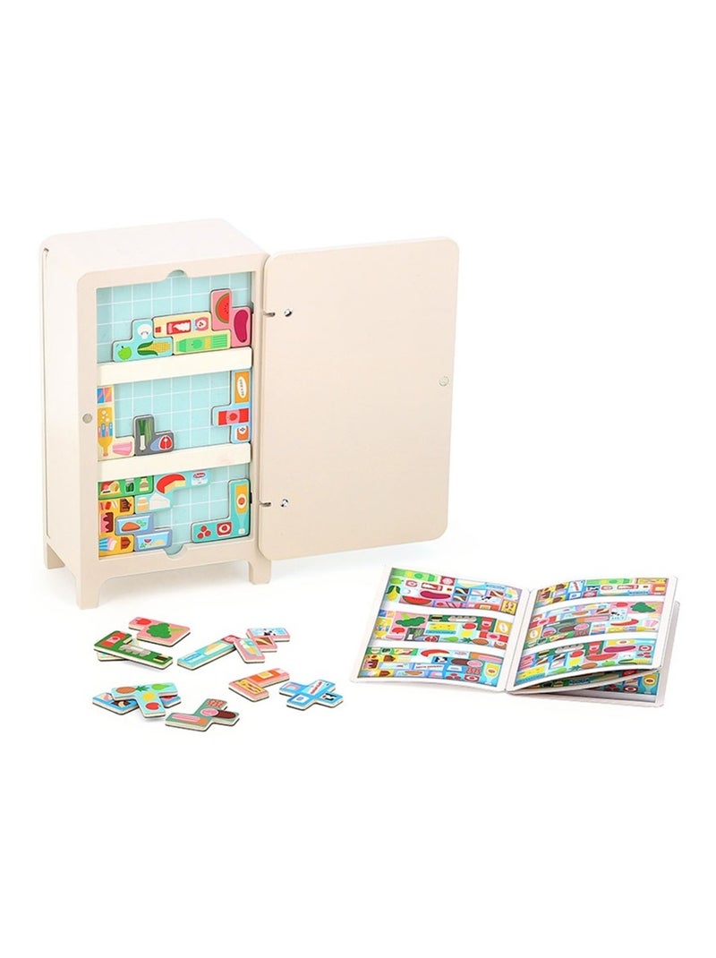 Jeu de logique en bois Le Frigo N/A - Kiabi