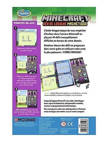Jeu de logique magnétique : Minecraft