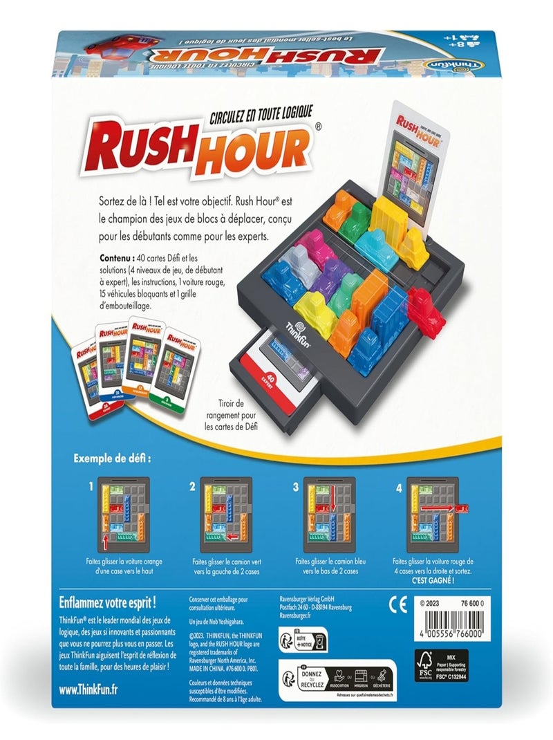 Jeu de logique Rush Hour Bleu - Kiabi