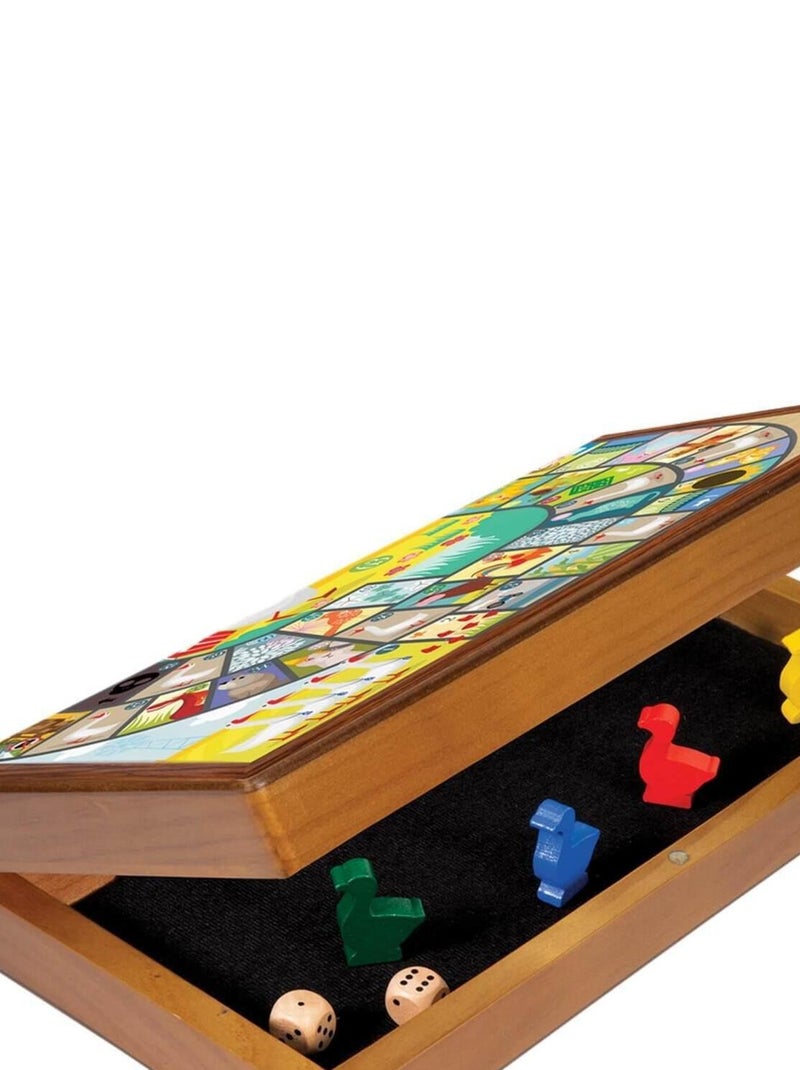 Jeu de l'oie pliable en bois N/A - Kiabi