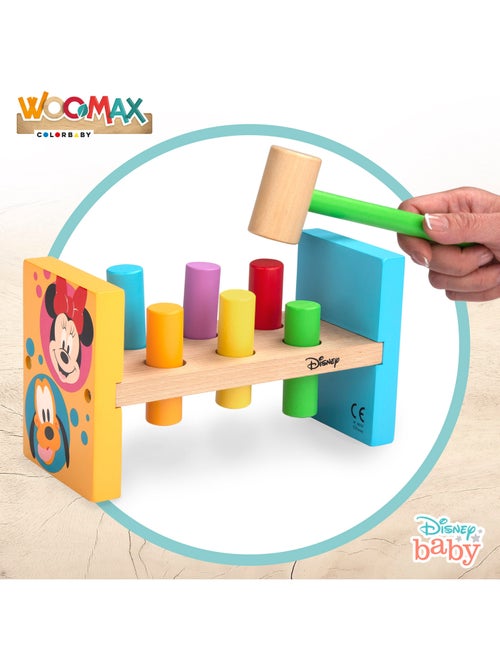 Jeu de marteau et de blocs en bois disney woomax - Kiabi