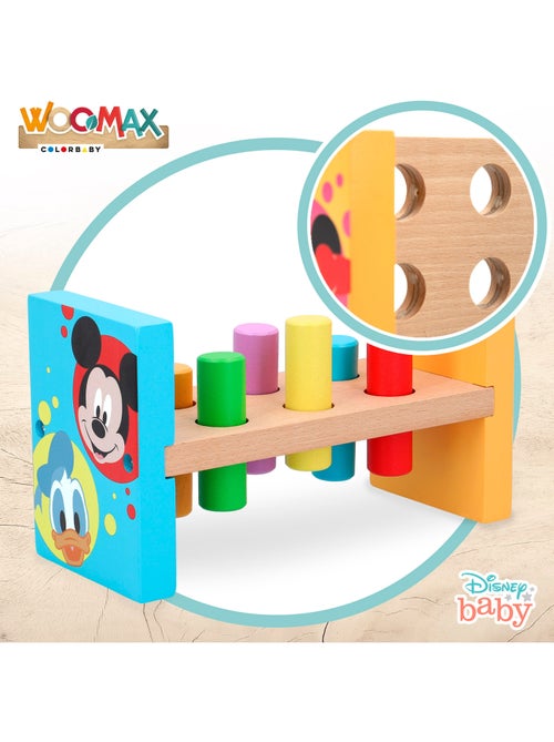 Jeu de marteau et de blocs en bois disney woomax - Kiabi