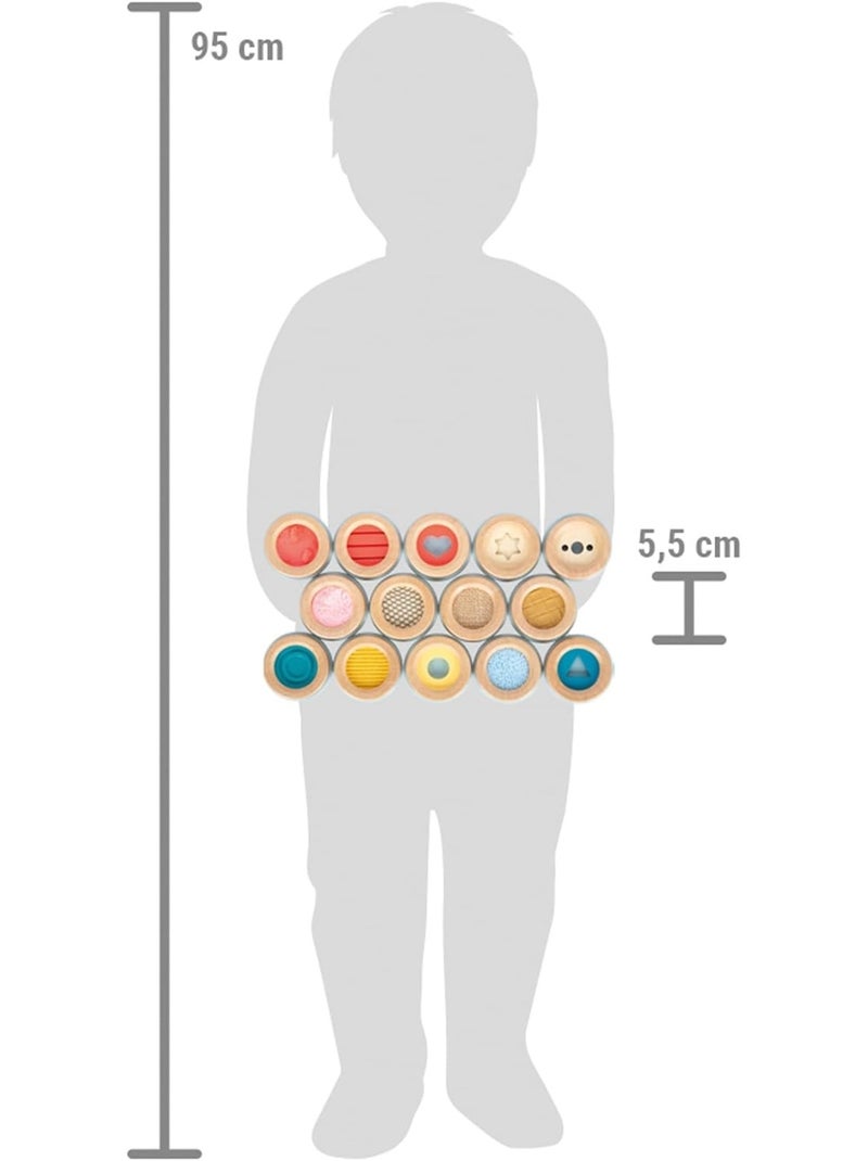 Jeu de mémo tactile Sensory Beige - Kiabi
