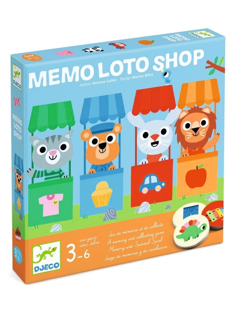 Jeu de mémoire et de collecte Memo Loto Shop N/A - Kiabi