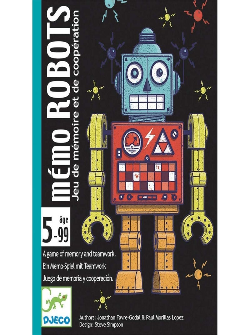Jeu de mémoire et de coopération Robots Multicolore - Kiabi