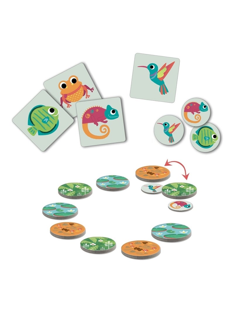 Jeu de mémoire Mémo Tropico Multicolore - Kiabi