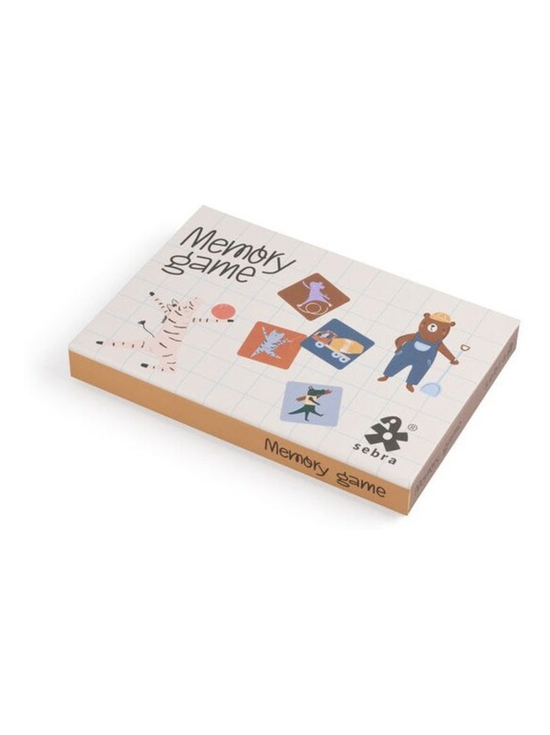 Jeu de mémoire Toes Builders Sebra en carton Multicolore - Kiabi