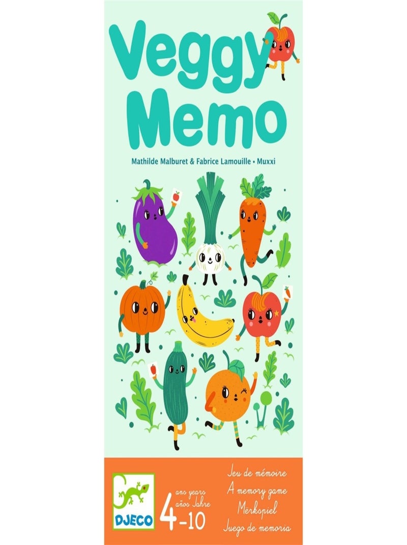 Jeu de mémoire Veggy Mémo Multicolore - Kiabi