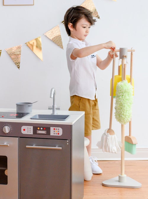 Jeu de nettoyage enfant ménage 6 accessoires balai serpillière Teamson Kids TK-W00005 - Kiabi