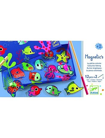 Jeu de pêches magnétique La pêche colorée