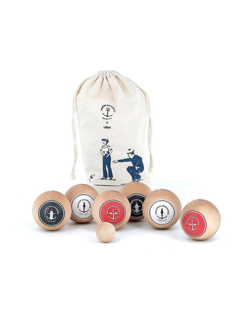 Jeu de pétanque Marine nationale Beige - Kiabi