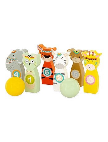 Jeu de quilles animaux 10 cm