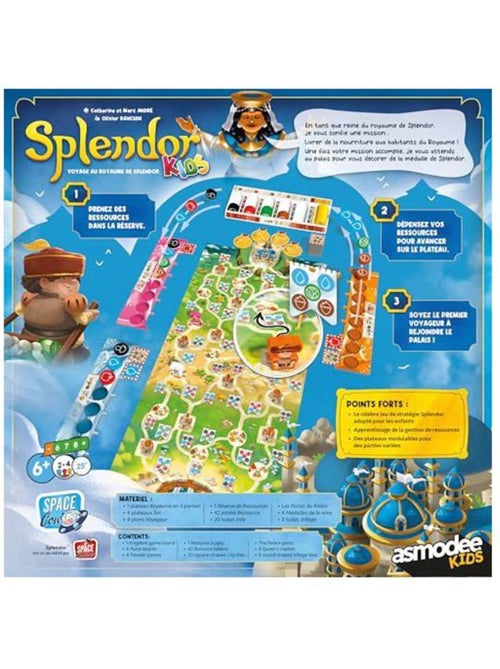 Jeu de societe - splendor kids - asmodee - scosplk01fr - jaune - bois et carton - dès 5 ans - Kiabi