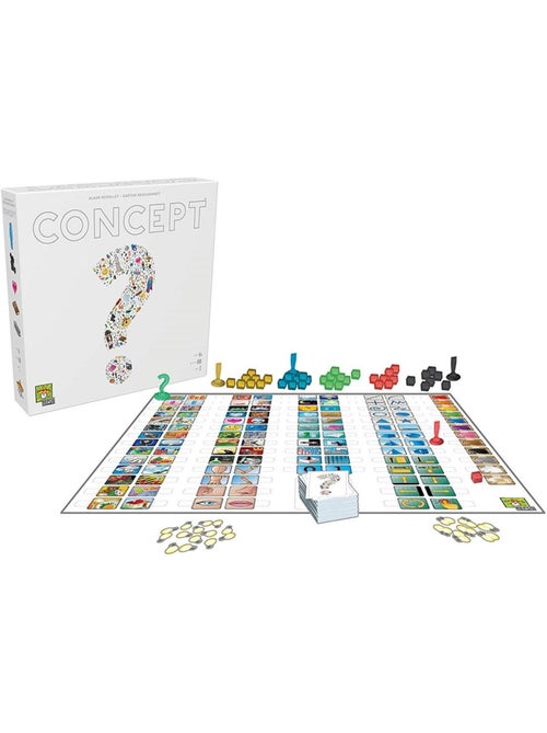 Jeu de société asmodée - concept - unbox now - 4 à 12 joueurs - 40 min - Kiabi