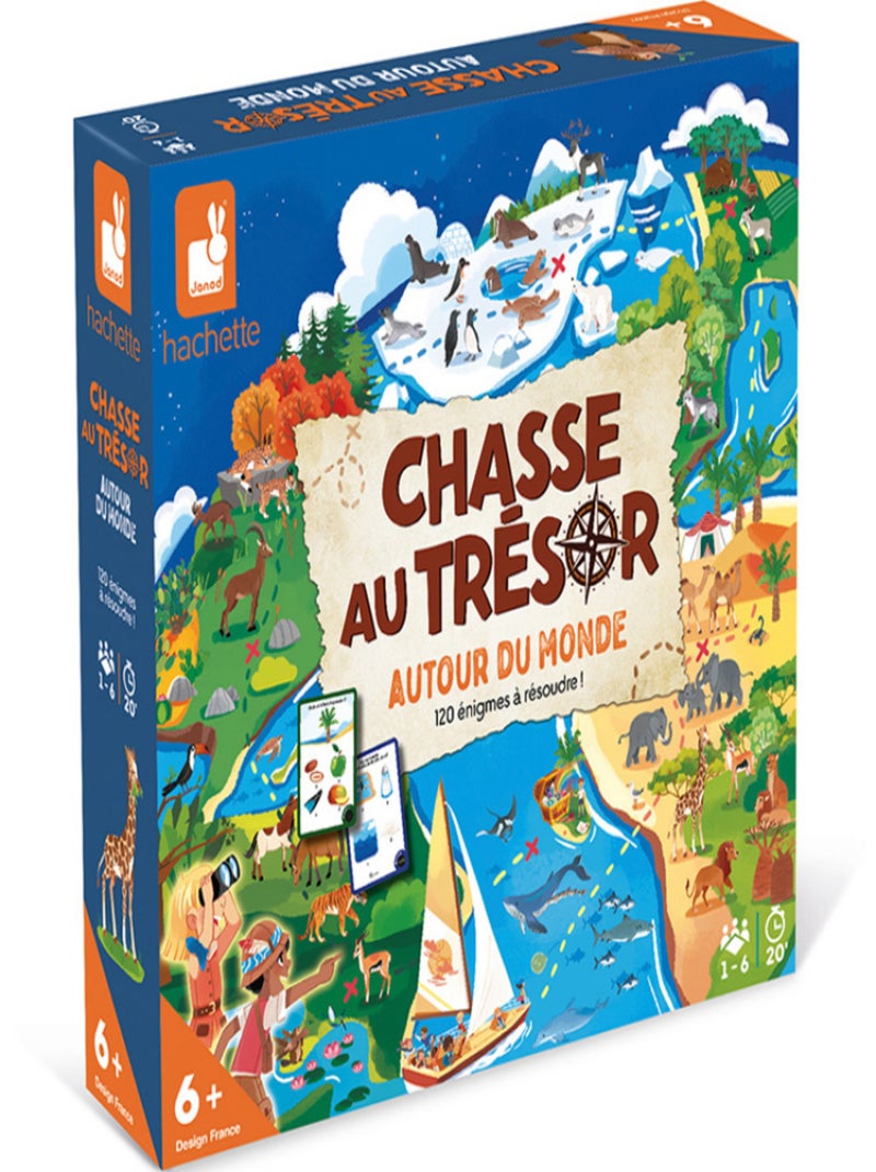 Jeu de société Chasse au trésor : autour du monde N/A - Kiabi