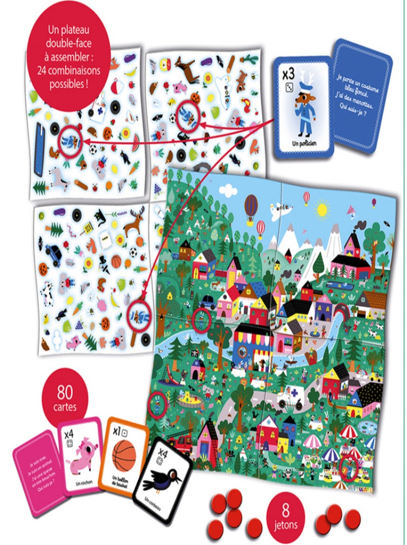 Jeu de société Cherche et trouve les couleurs Bleu - Kiabi