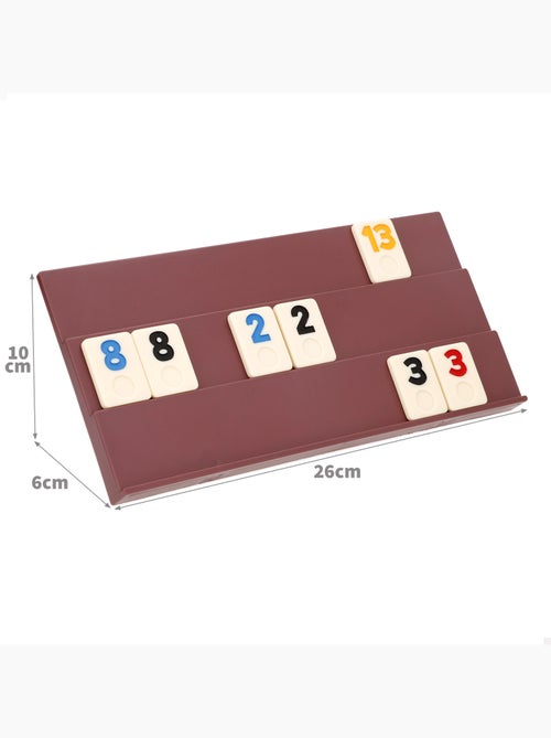 Jeu de société classique de rami avec tuiles et supports pour 2 à 4 joueurs cb games - Kiabi