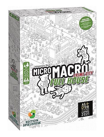 Jeu de société famille Micro macro Crime City 2 Full House - Kiabi