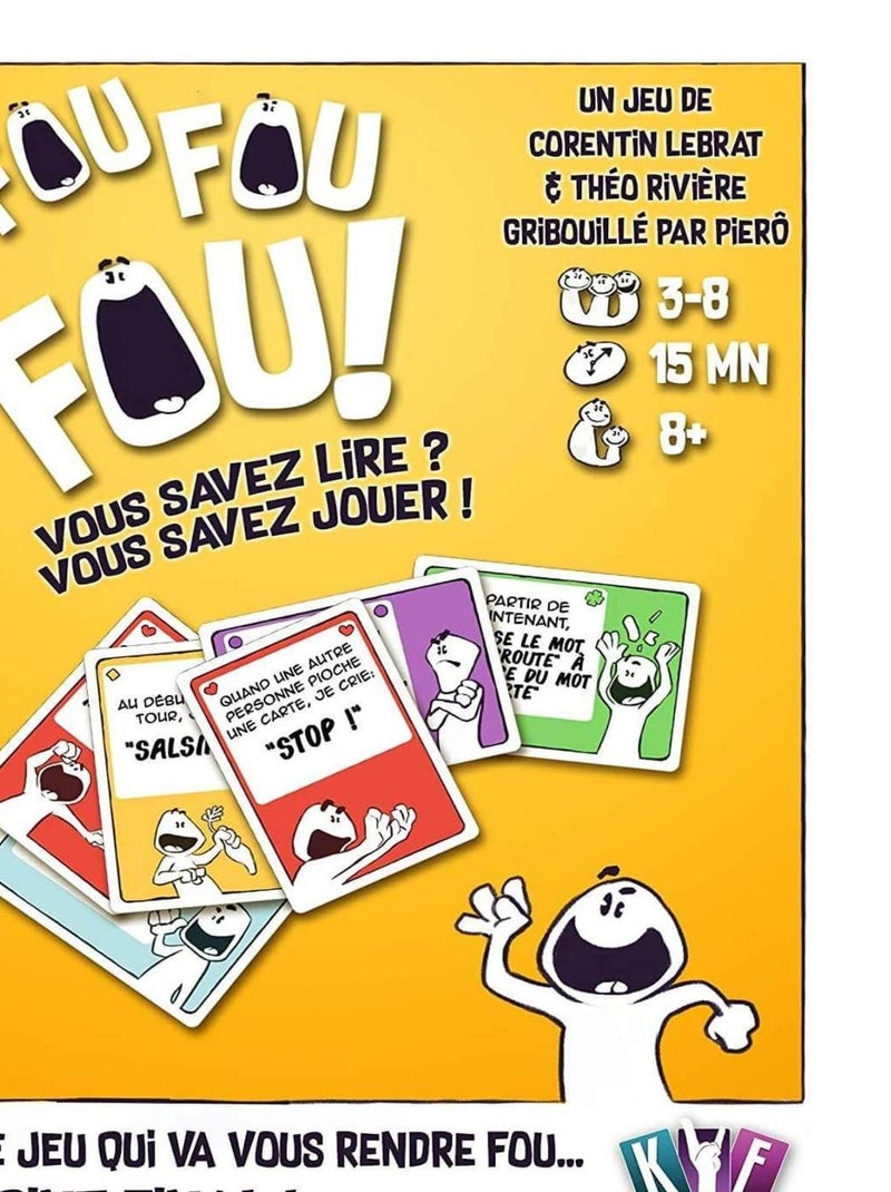 KYF Edition Fou Fou Fou – Gioco Da Tavolo Di Pegni Per 3-8 Giocatori, Dai 8 Anni In Su, 15 Minuti Di Follia