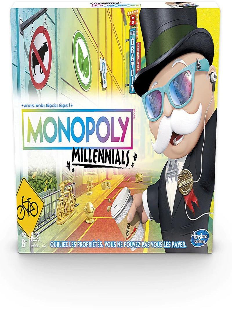 Jeu De Société Monopoly Millennials - Hasbro Gaming Multicolore - Kiabi