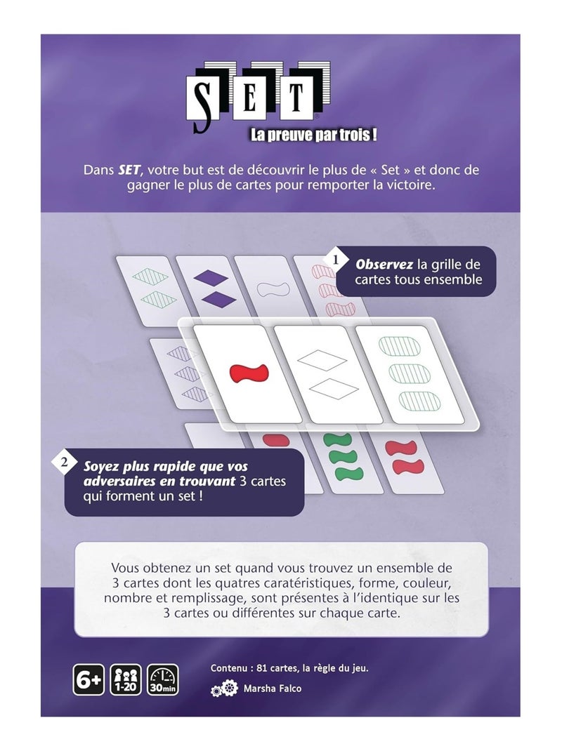 Jeu de société Set Bleu - Kiabi