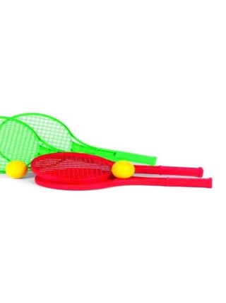 Jeu de tennis junior avec balles de mousse