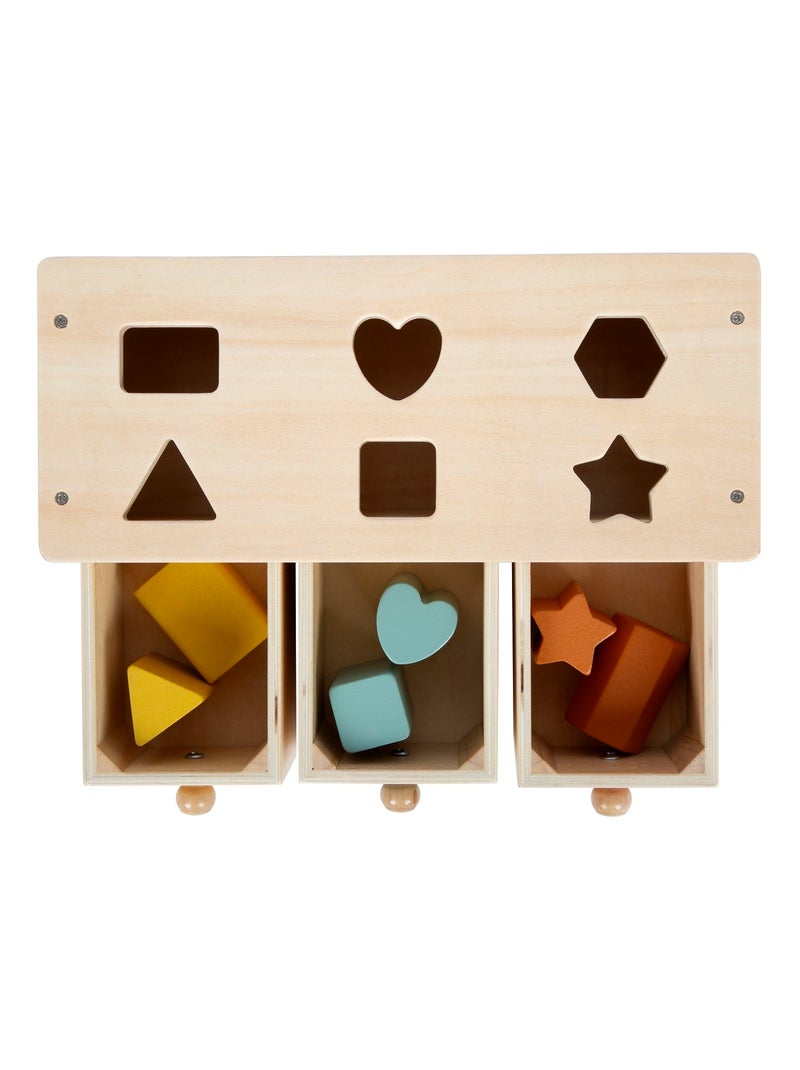 Jeu de tri Montessori Beige - Kiabi