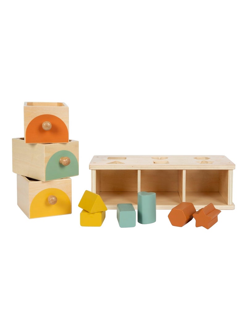 Jeu de tri Montessori Beige - Kiabi