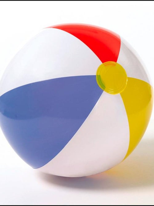 Jeu d'eau et de plage gonflable - Ballon de plage multicolore - Kiabi