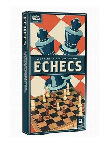 Jeu d'échecs bois vintage