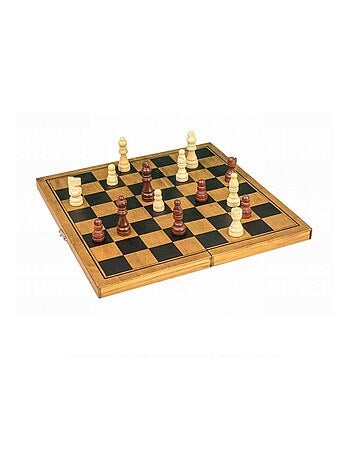 Jeu d'échecs bois vintage