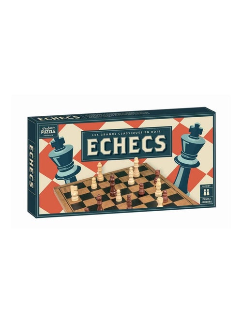 Jeu d'échecs bois vintage - Kiabi