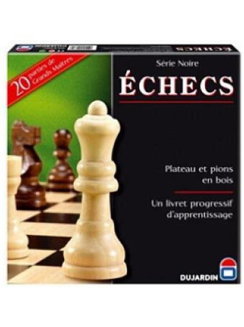 Jeu d'échecs en bois élégant avec pièces robustes N/A - Kiabi