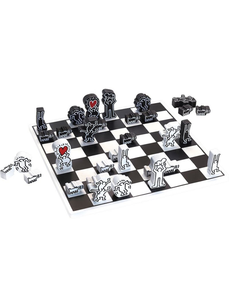 Jeu d'échecs Keith Haring Blanc - Kiabi