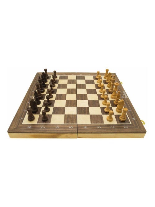 Jeu d’échecs magnétique pliable en bois - Kiabi