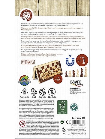 Jeu d'échecs magnétiques