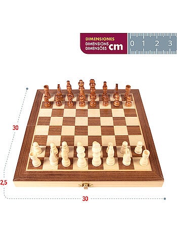 Jeu d'échecs mallette en bois cb games