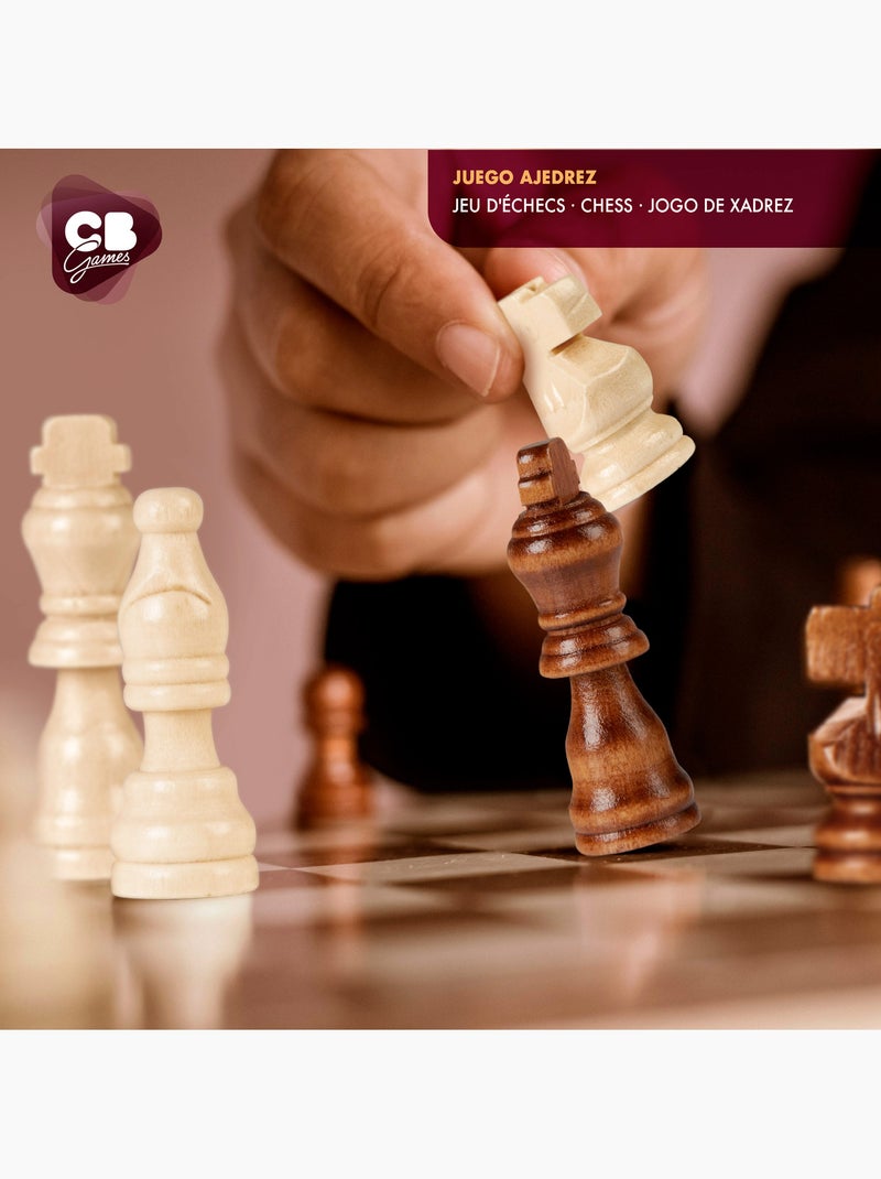 Jeu d'échecs mallette en bois cb games N/A - Kiabi