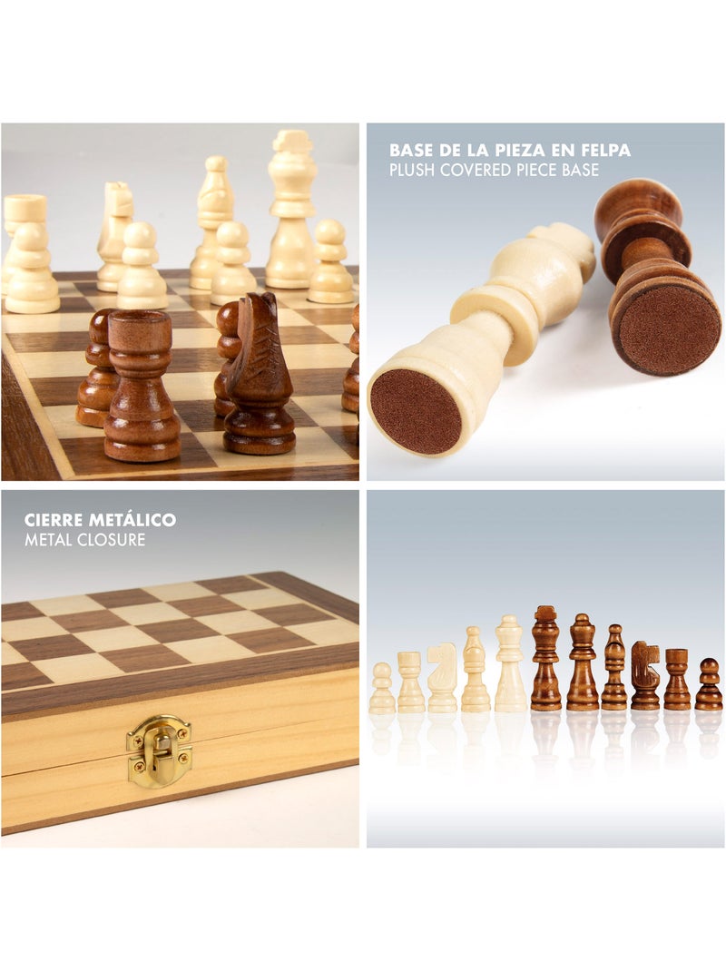 Jeu d'échecs mallette en bois cb games N/A - Kiabi