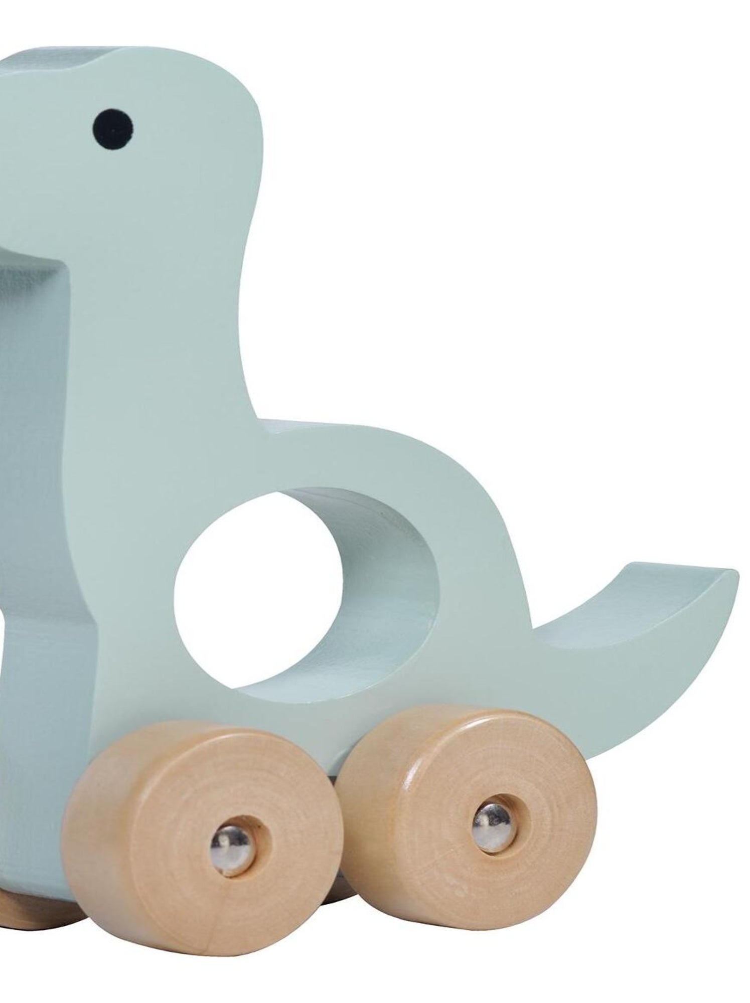 Jouet à Pousser En Bois Brachiosaure Kindsgut – Jouet D’éveil Pour Enfant 1 An Et + – Couleurs Douces – Design Moderne