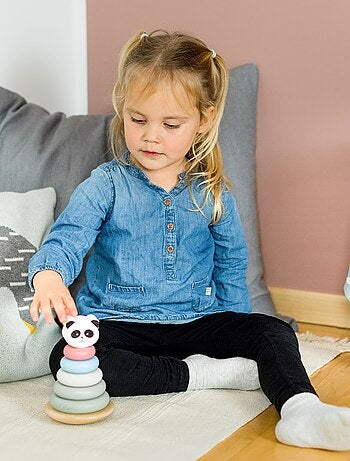 Jeu' de'eveil - Tour d'empilage panda