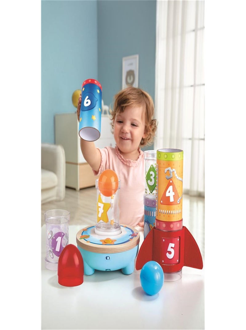 Jeu d'empilage avec fusée et balle à air pulsé Multicolore - Kiabi