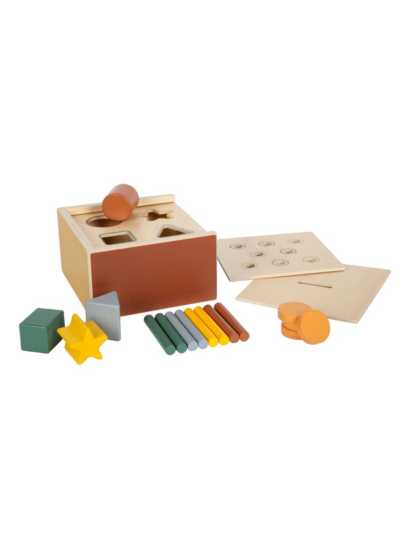 Jeu d'encastrement Montessori Beige - Kiabi