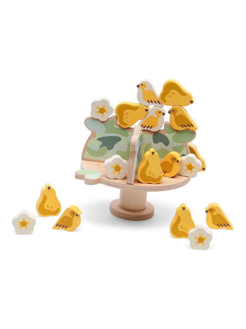 Jeu d'équilibre arbres et oiseaux Jaune - Kiabi