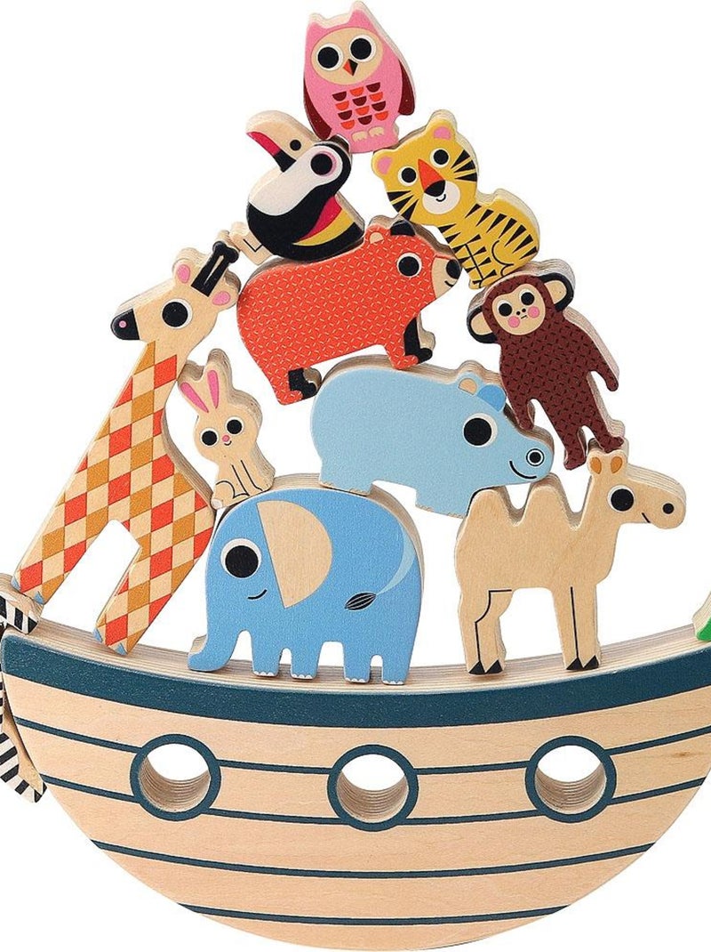 Jeu d'équilibre Arche des animaux Beige - Kiabi